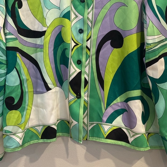 Banana Republic Blouse Womens XL One Shoulder Silver Ruffle  Asymmetric - Picture 3 of 9